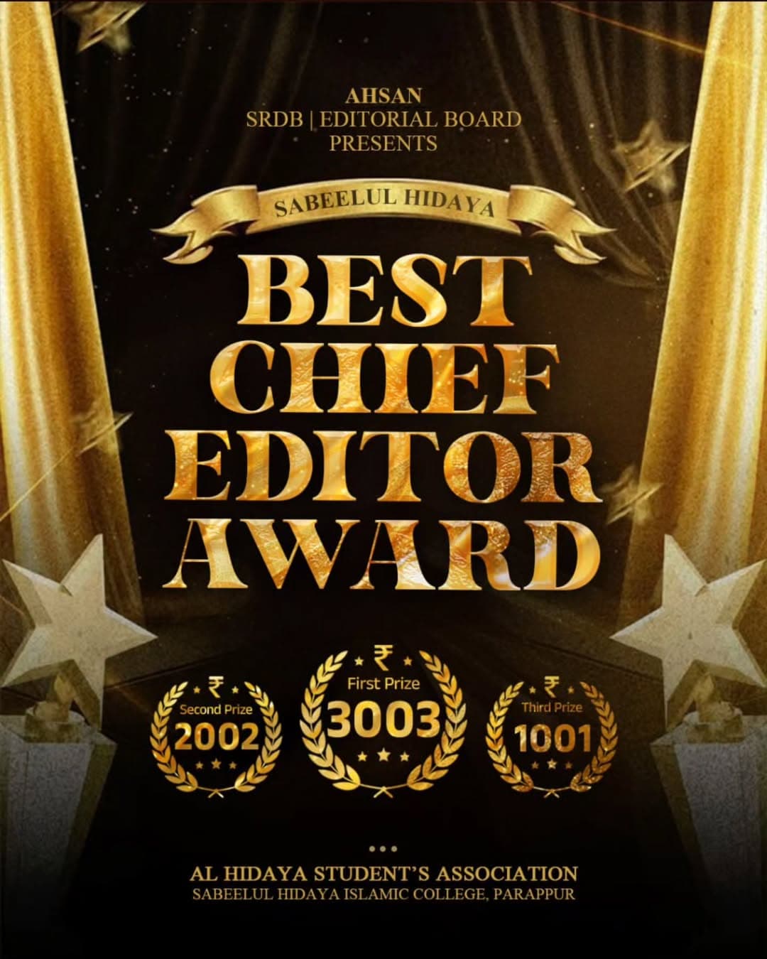 Best Chief Editor Award